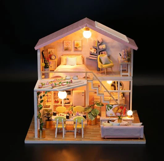 Homemade Wooden Dollhouse