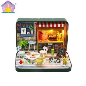 Green DIY Doll House Minature