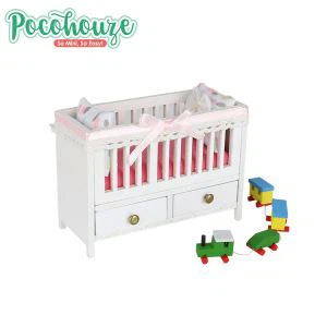 Is-Sett tal-Għamara tat-Tarbija għall-Dollhouse Minjatura
