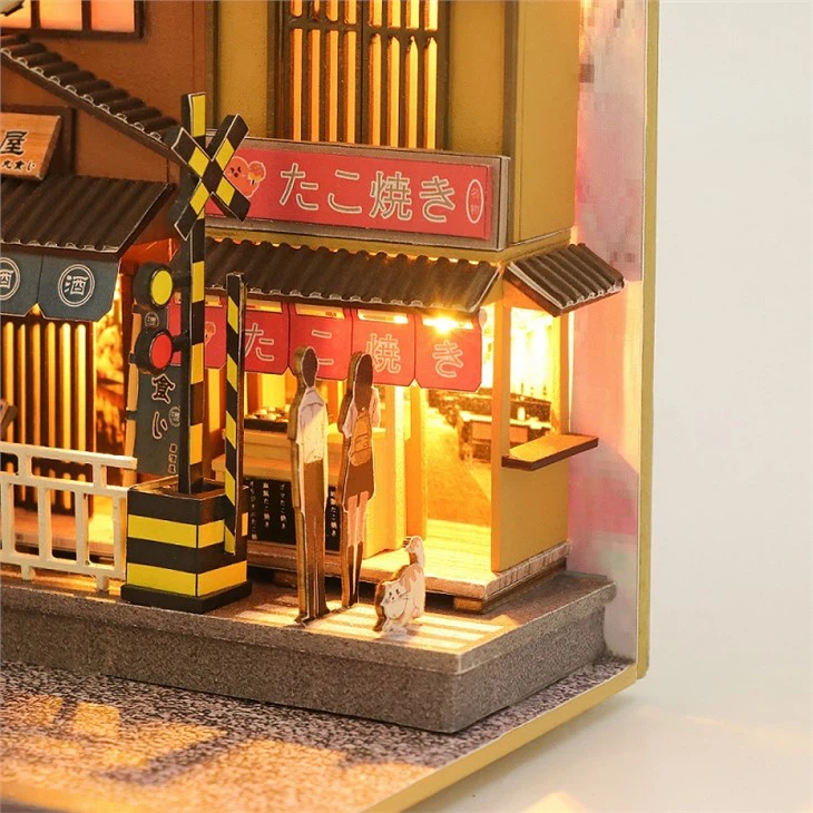 Easy To Assemble Japan Style Sakura Holiday Diy Book Nook