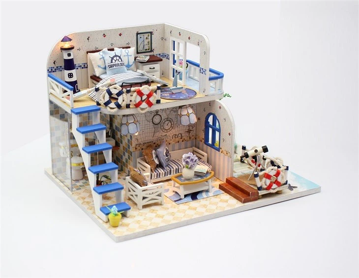 Hongda New 2023 Products Miniaturas Casa De Muecas Role Play Kitchen Play Set Toy Kids Cooking Food Blocks & Model Building Toys