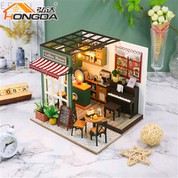 Kafè ta' wara nofsinhar1 24 Scale Dollhouse