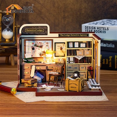 Aġenzija Ditektifs Tema Diy Dolls House Kit