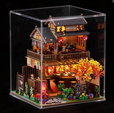 Sushi Diy Dollhouse Kit Bil-Qoxra tat-Trab